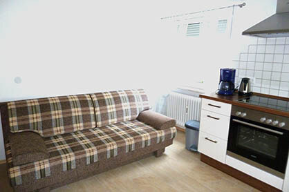 Wohnzimmer der Ferienwohnung Serrer